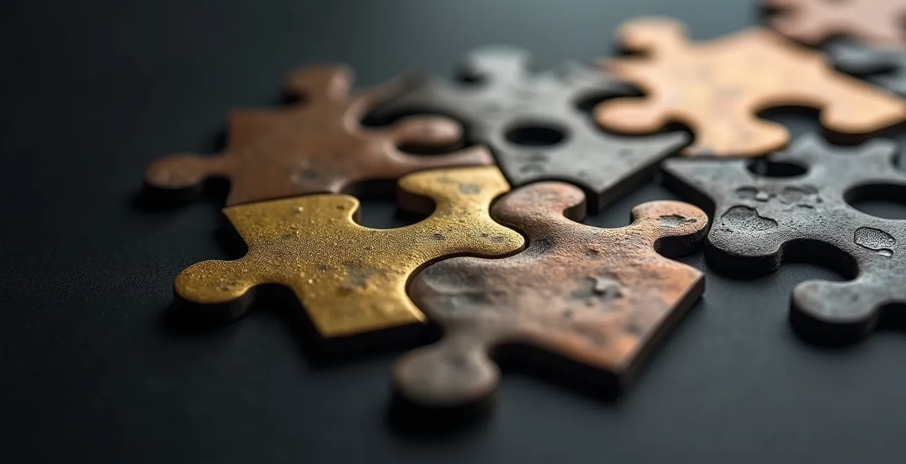 Abstract representation of various non-monetary compensation elements and growth paths